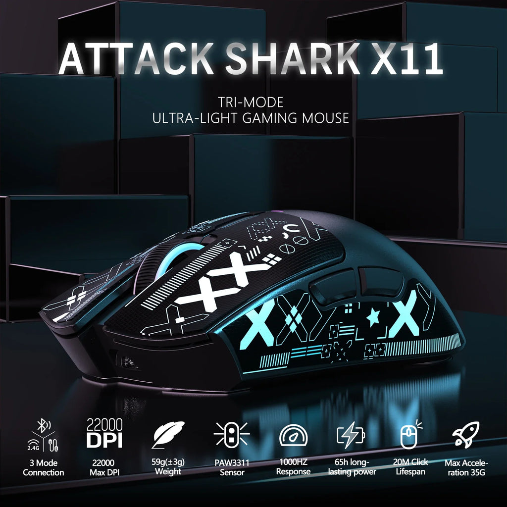 ATTACK SHARK⚡️BT/2.4G Wireless