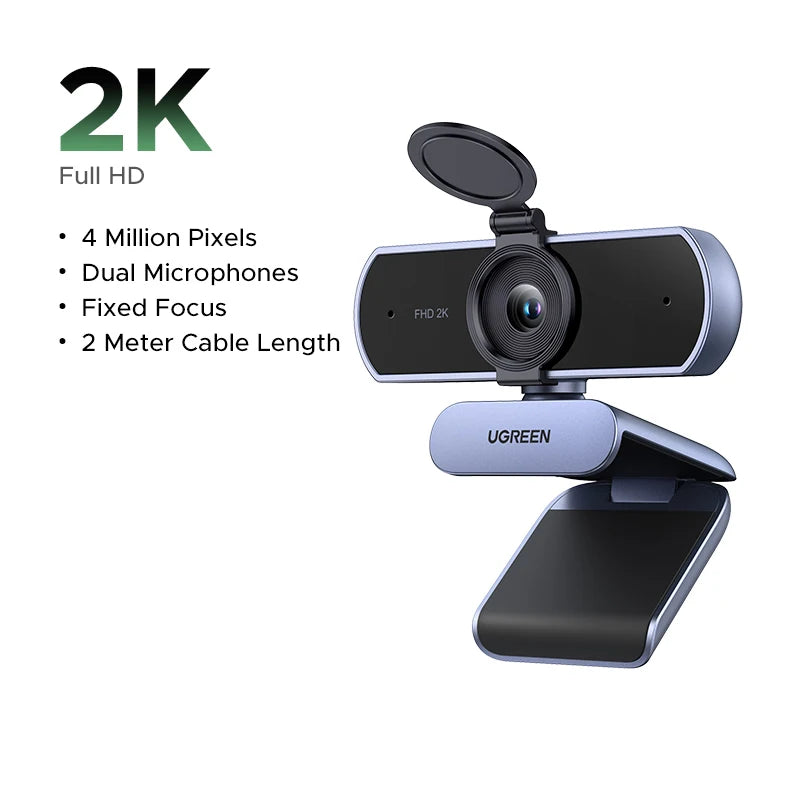 UGREEN 2K Webcam for Streaming
