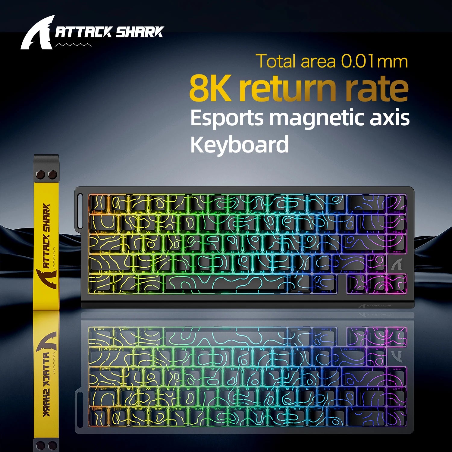 ATTACK SHARK Magnetic Keyboard0.01mm 8000Hz
