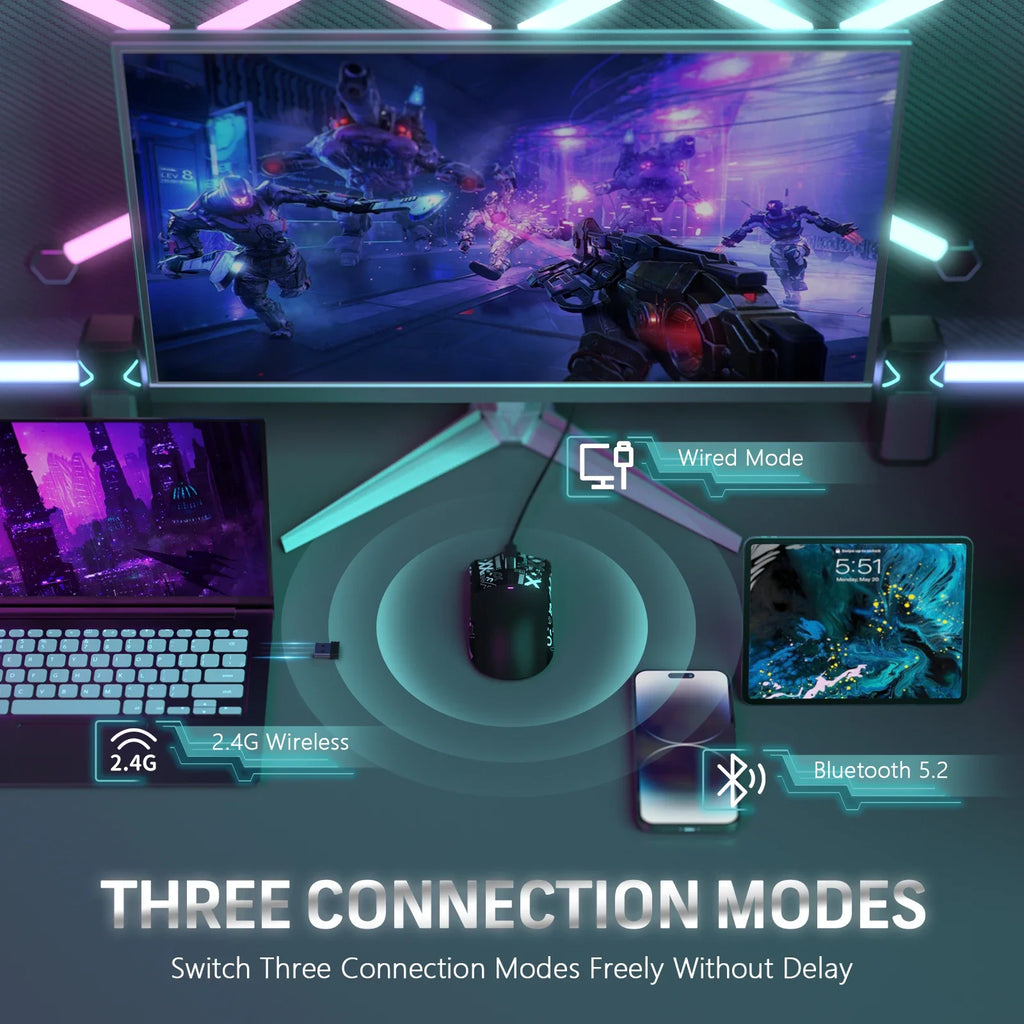 ATTACK SHARK⚡️BT/2.4G Wireless